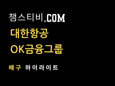 대한항공 VS OK금융그룹 3:2